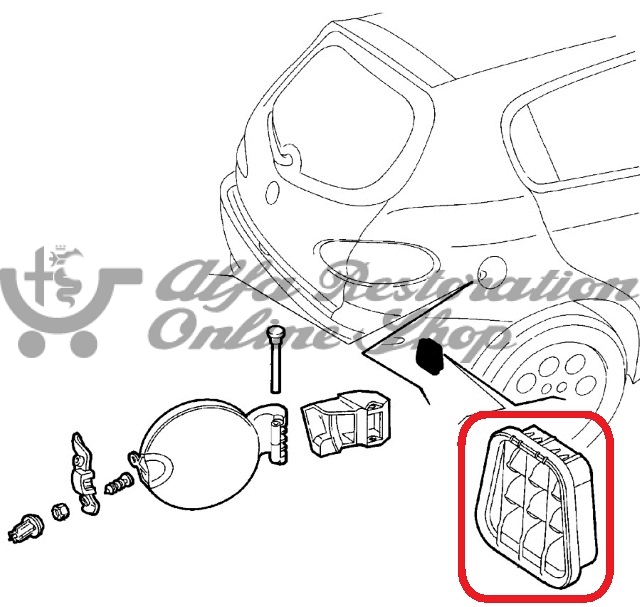 Alfa 147/GT/159 Chassis Air Vent