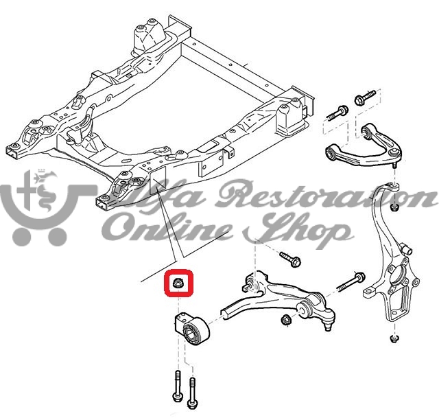 Alfa 159/Brera/Spider Front Lower Control Arm Nut