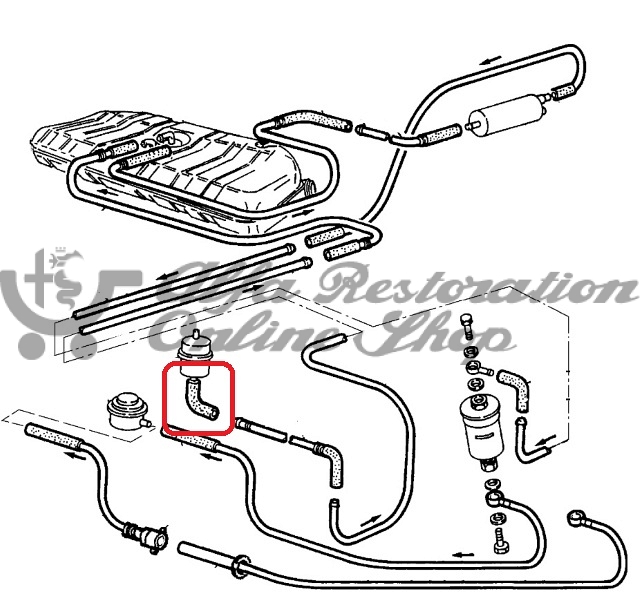 Alfa 33 905/907 Series IE Fuel Hose (Return on Fuel Pressure Regulator/Fuel Rail)