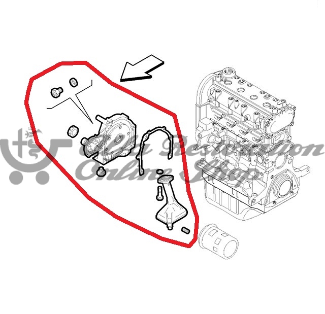 Alfa MITO/Giulietta 1.4 8V/16V TB/1.6 JTD/Jeep Renegade 1.4 Engines Oil Pump