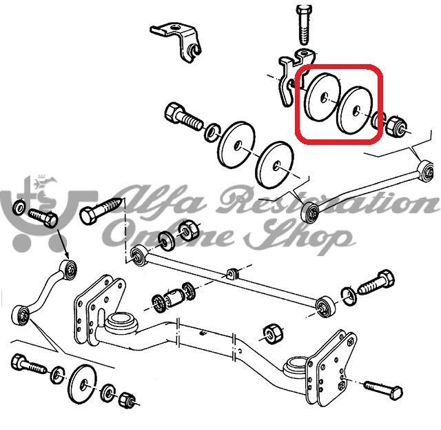 Alfa 33/Alfasud/Sprint Rear Suspension Bush Sponge Ring