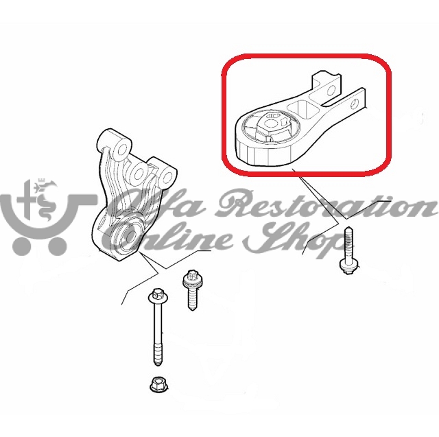 Fiat 500X/Jeep Renegade Stabilizer Engine Mount (Chassis Side)