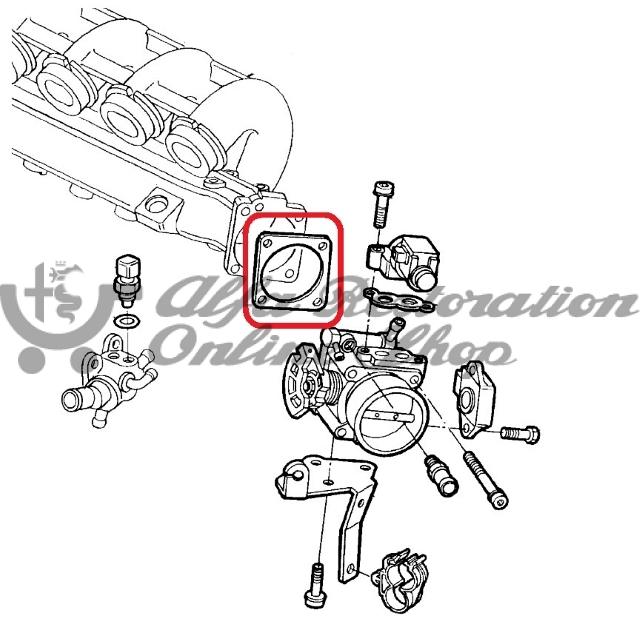 Alfa 145/146/155/156/GTV/Spider TS Throttle Body Gasket (Early Models)