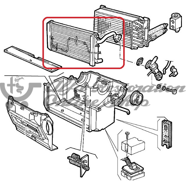 Alfa 75 All Models Heater Matrix/Core (with AC/RHD)