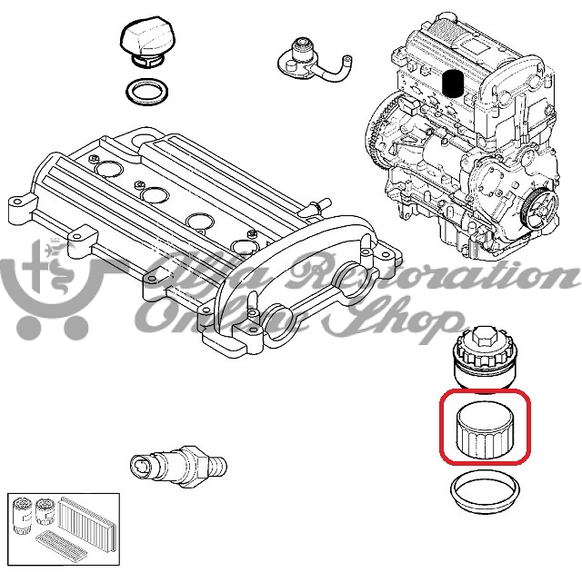 Alfa 159/Brera/Spider 1.9/2.2 Oil Filter