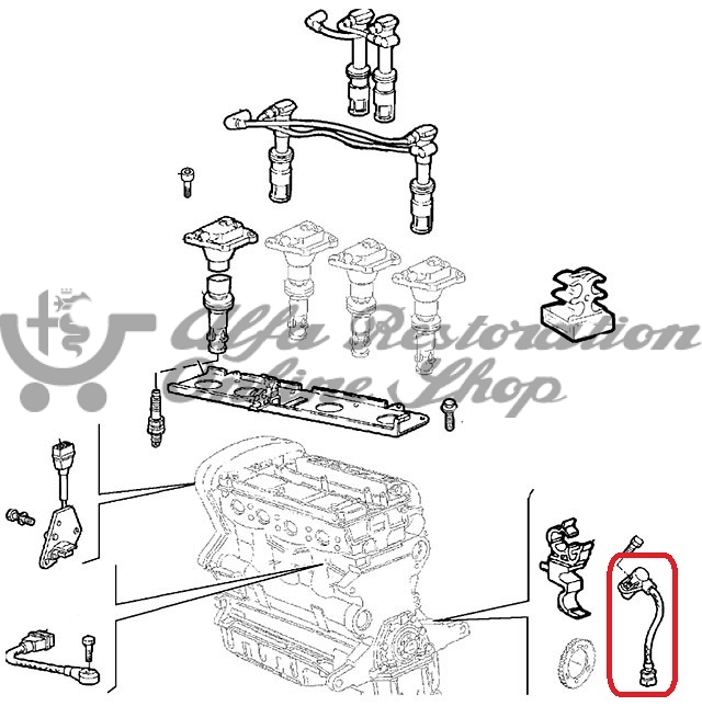 Alfa Romeo/Fiat/Lancia RPM Sensor/Flywheel Position Sensor