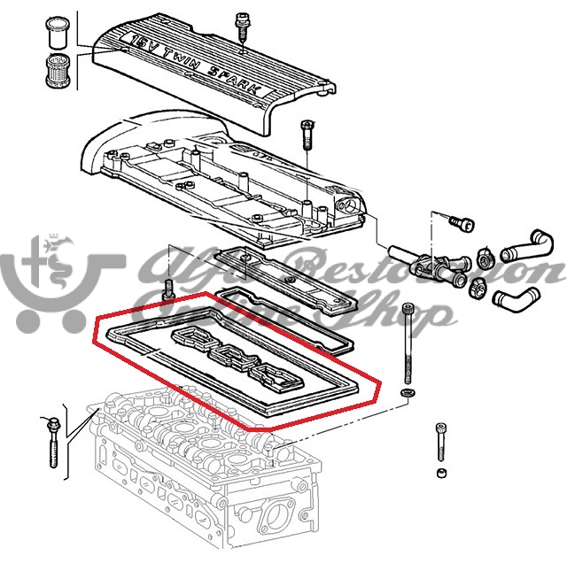 Alfa 145/146/155/156/GTV/Spider Valve Cover Gasket (Early Models)