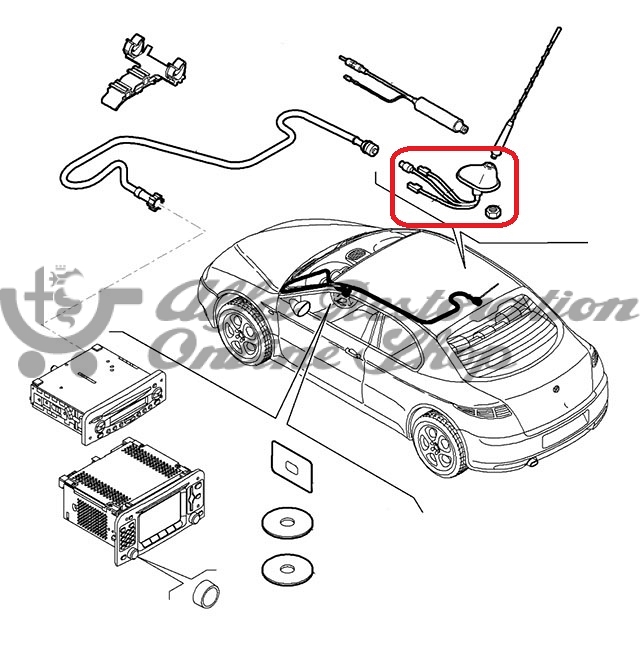 Alfa 147/156/GT/Fiat 500 Radio Antenna Base