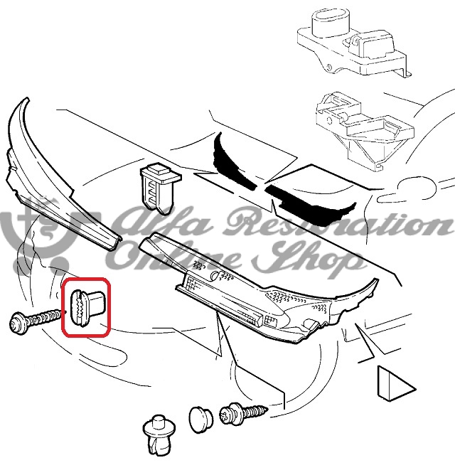 Alfa 145/146/147/156/GT/159/Brera Various Applications Plastic Bush