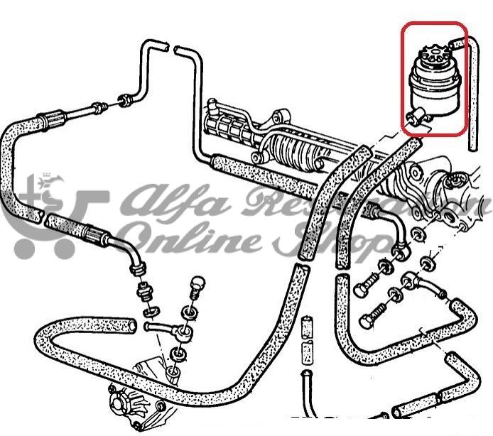 Alfa 33 Power Assisted Steering Fluid Tank