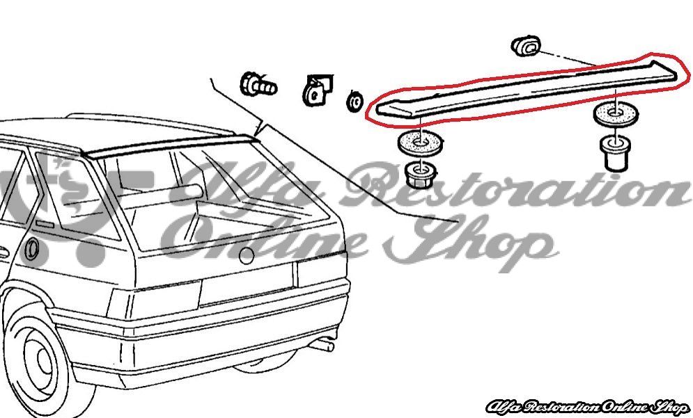 Alfa 33 905/907 Series SportWagon Rear Spoiler